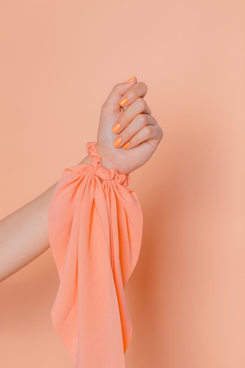 Hand with an Orange Scarf 